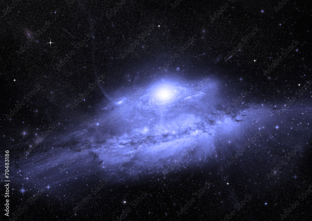 Fototapeta premium galaktyka w wolnej przestrzeni