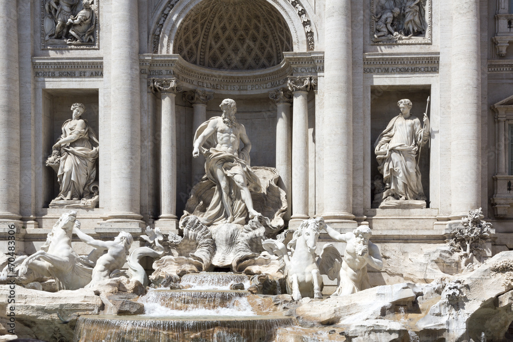 Rome, Italy - famous Trevi Fountain (Italian: Fontana di Trevi)