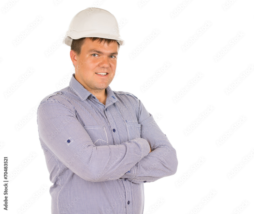 Confident friendly architect or engineer Confident friendly architect or engineer
