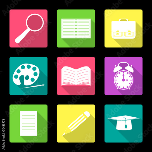 Flat design. icon set