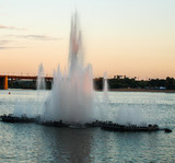 fountain in Novosibirsk