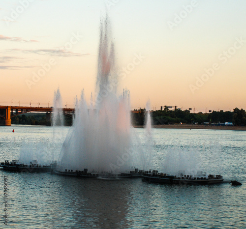 fountain in Novosibirsk