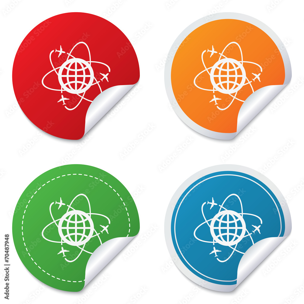 Globe sign icon. World logistics symbol. Globe sign icon. World logistics symbol.