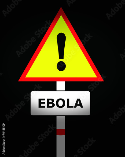 ebola watning sign photo