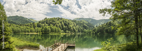 Photography Beautiful lake and pier