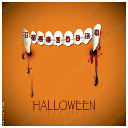 Halloween Festival Bite And Blood Background