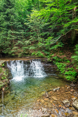 Fototapeta Naklejka Na Ścianę i Meble -  Cascade Water in the mountain forests