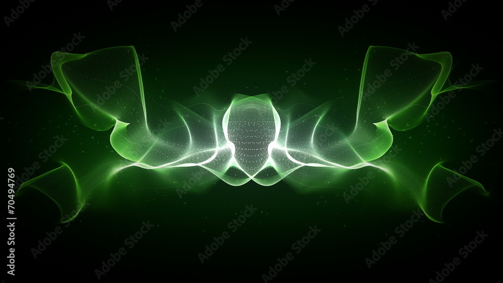 Electric Fire Green Front View