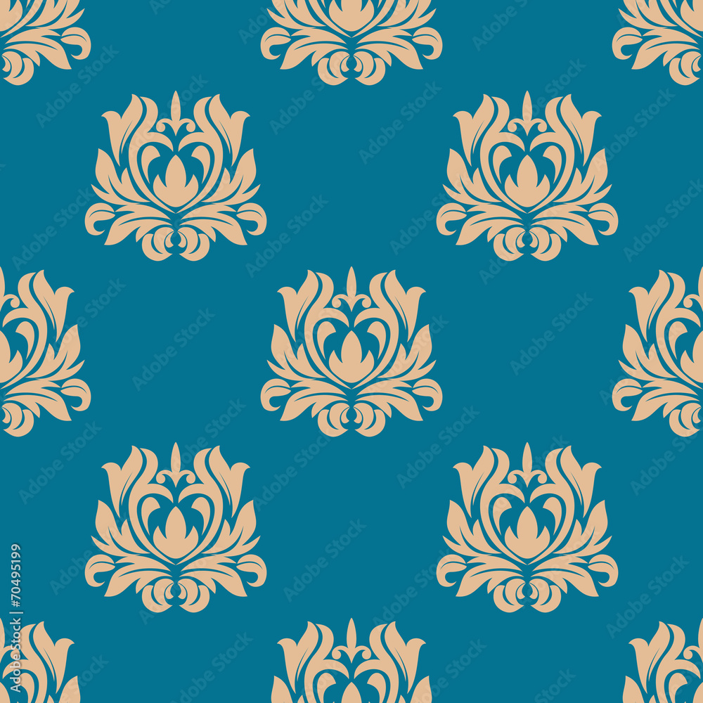 Damask seamless floral pattern Damask seamless floral pattern