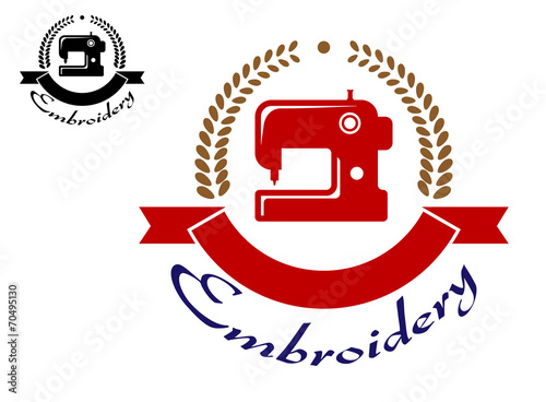 Embroidery or sewing emblem