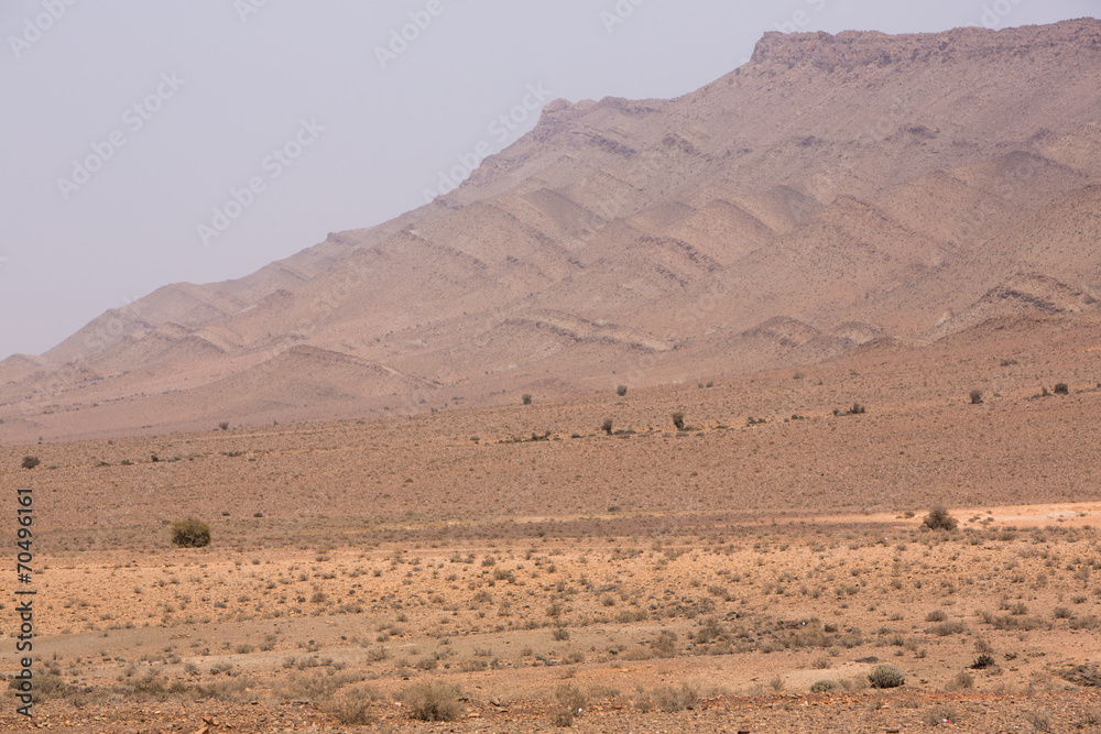 Arid and hot day in the desert of Sahara, Tata