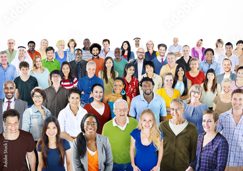 Large group of Multiethnic people
