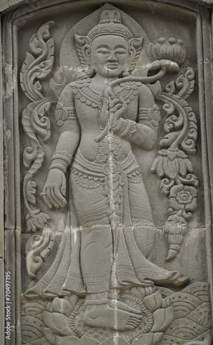 Carving Temple Thai