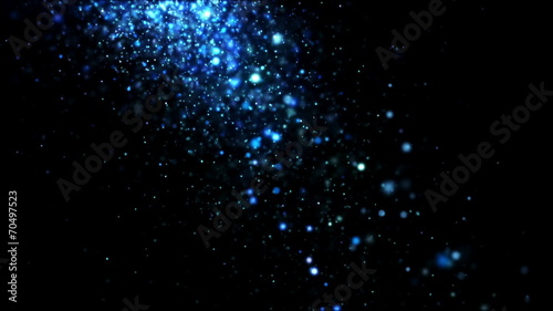 Glitter Blue Falling