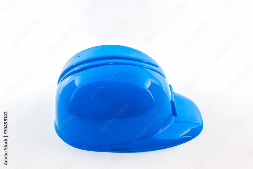 Fototapeta premium Blue construction helmet.