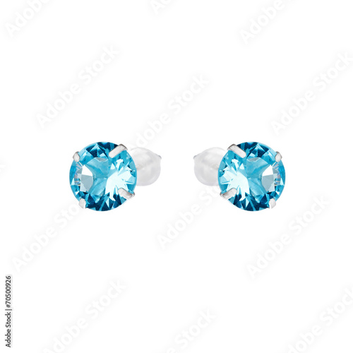Earrings isolated on white