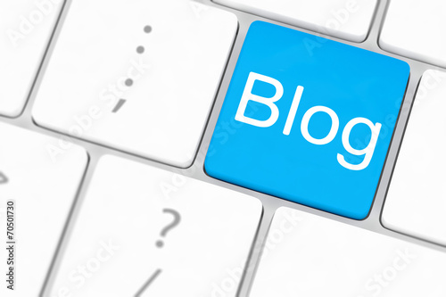 blog bloggar or inernet blogging concept with key photo