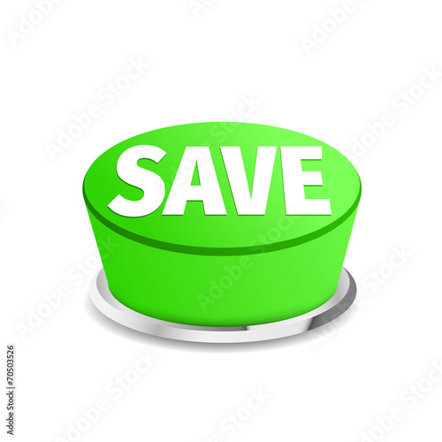 Time to save button green
