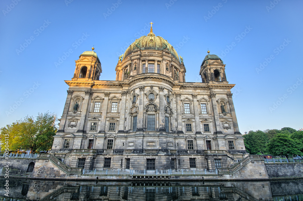 Berliner Dom over the Spree river, Germany