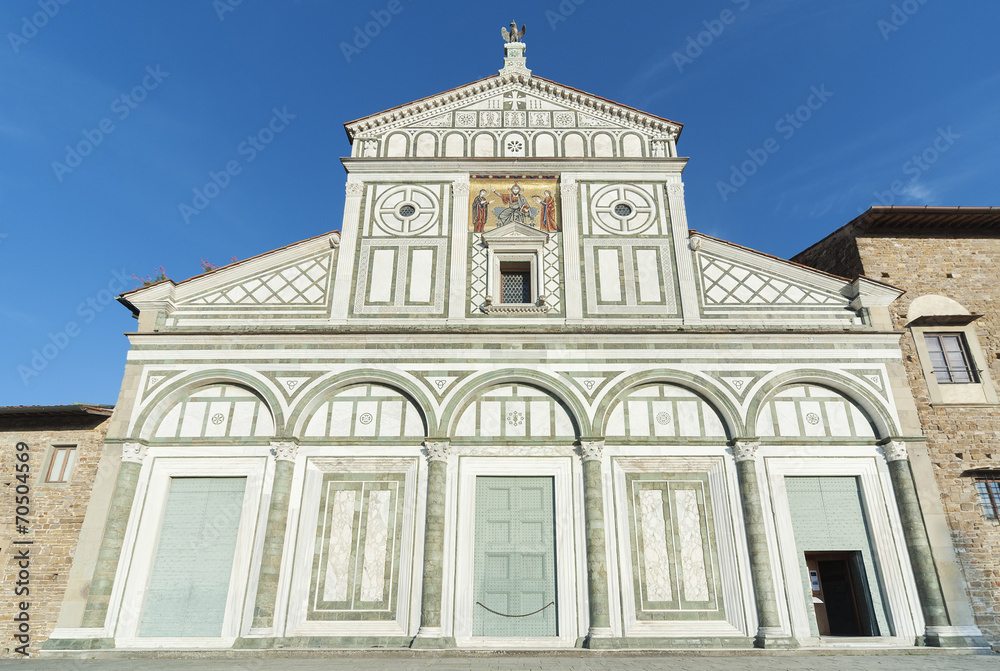 Fototapeta premium Church San Miniato al Monte in Florence, Italy. It is a basilica