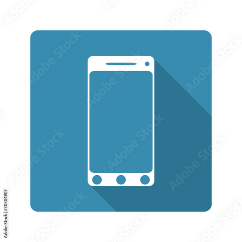 Flat design. mobile phone icon