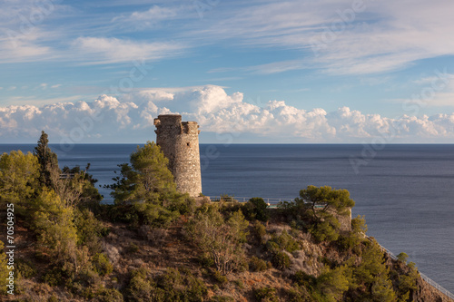 watchtower near Seaside town of Nerja