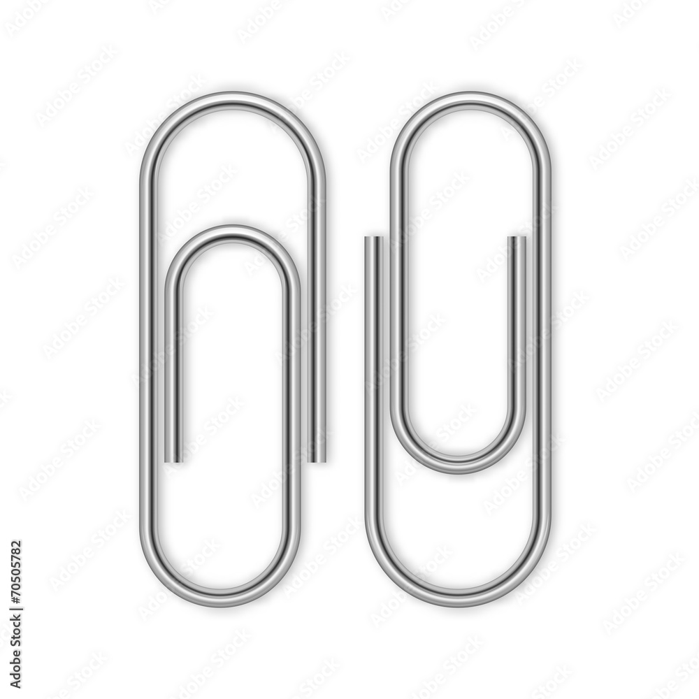 Paper clip isolated on white Paper clip isolated on white