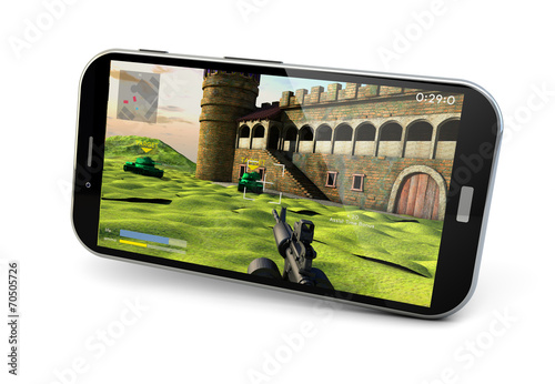 Quadro em tela gaming smartphone