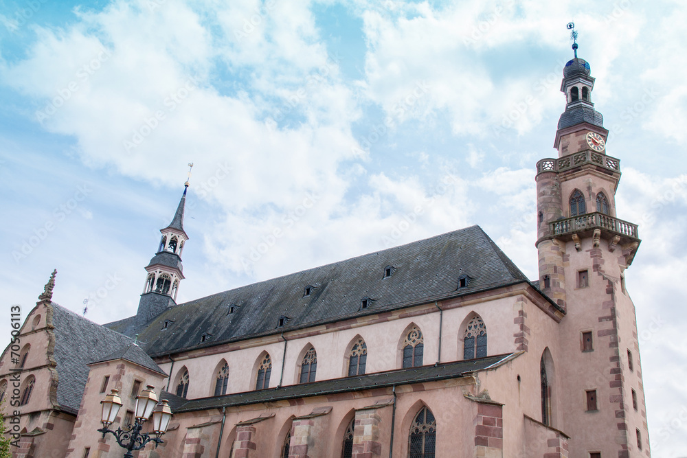 Eglise saint Georges à Molsheim, Bas Rhin, Alsace
