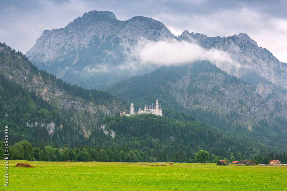 Castle in the Bavarian Alps, Germany