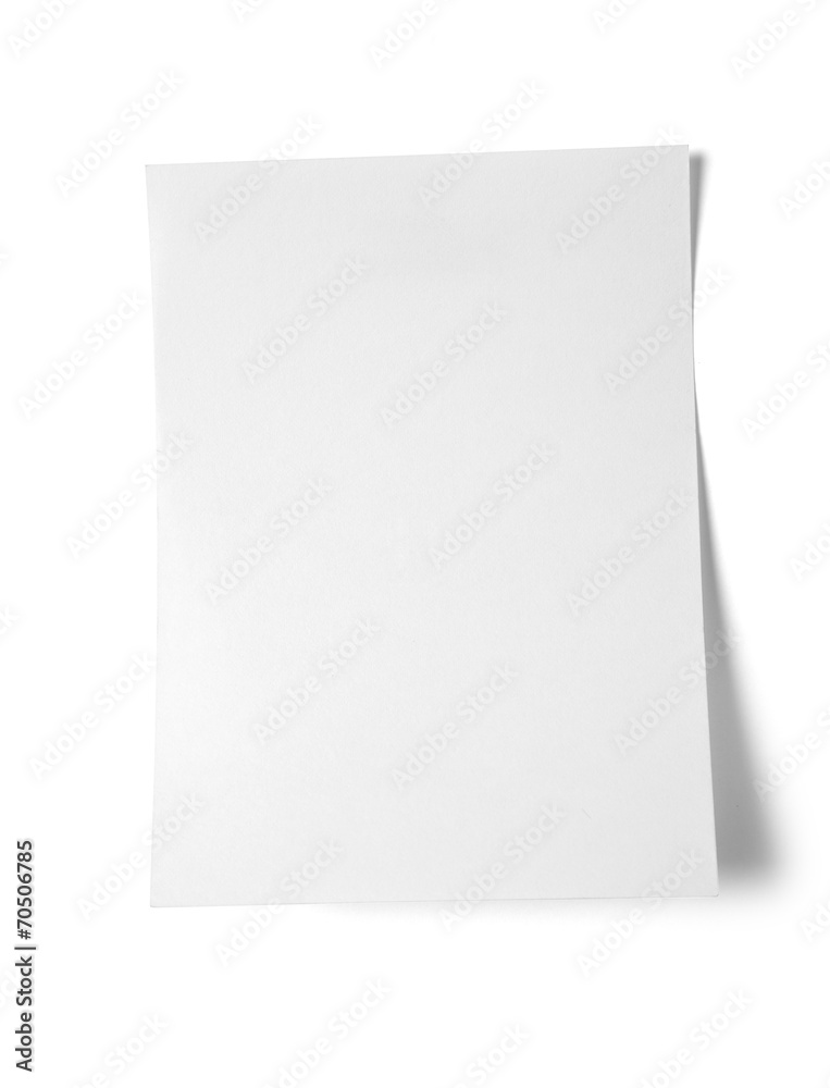 Sticky note on white background Sticky note on white background