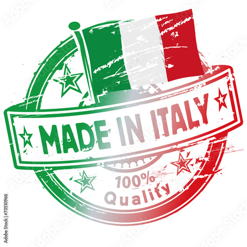 Stempel gemacht in Italien