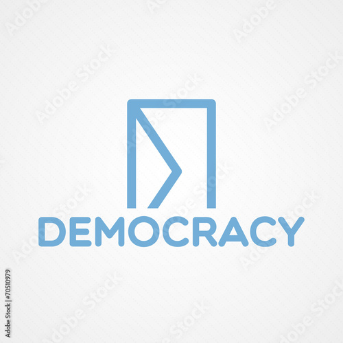 Democracy concept illustration