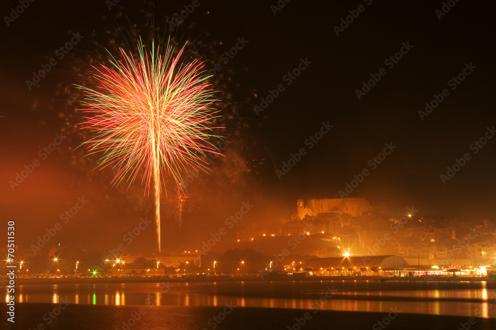 Fuegos artificiales en Peñíscola 13 septiembre de 2014 Fuegos artificiales en Peñíscola 13 septiembre de 2014