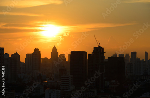 Silhouette of city