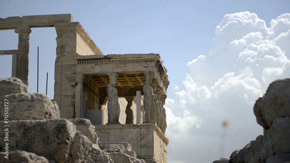 Erechtheion and caryatid, Acropolis, Athens, Greece Erechtheion and caryatid, Acropolis, Athens, Greece