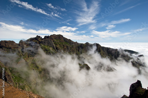 Über den Wolken im Gebirge von Madeira