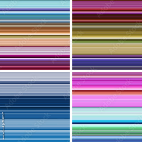 Set of abstract striped background