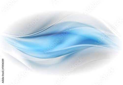 Blue glowing abstract waves background