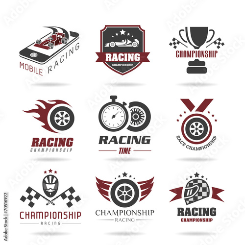 Formula 1 icon set, sport icons and sticker - 3