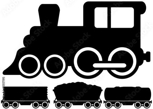 isolated locomotive train and car