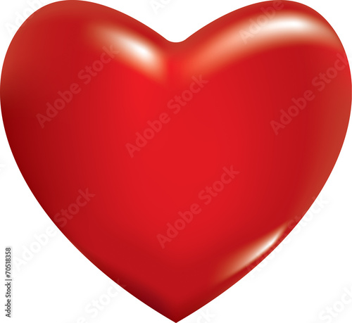 3d red heart