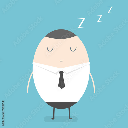 Businessman sleep
