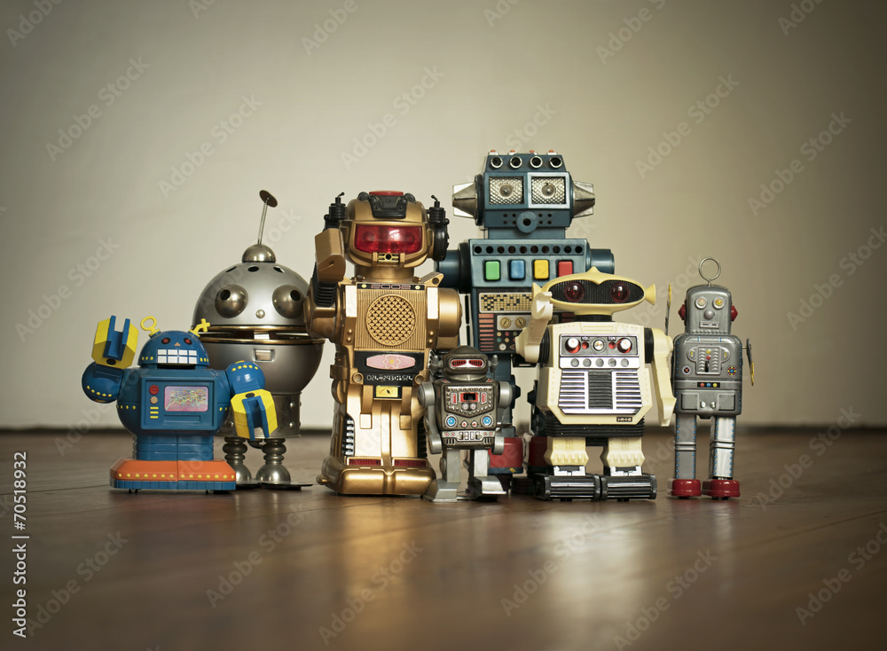 Fototapeta premium Robot Family Pic