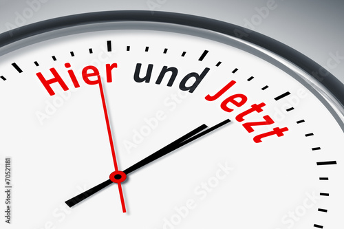 Uhr mit Text