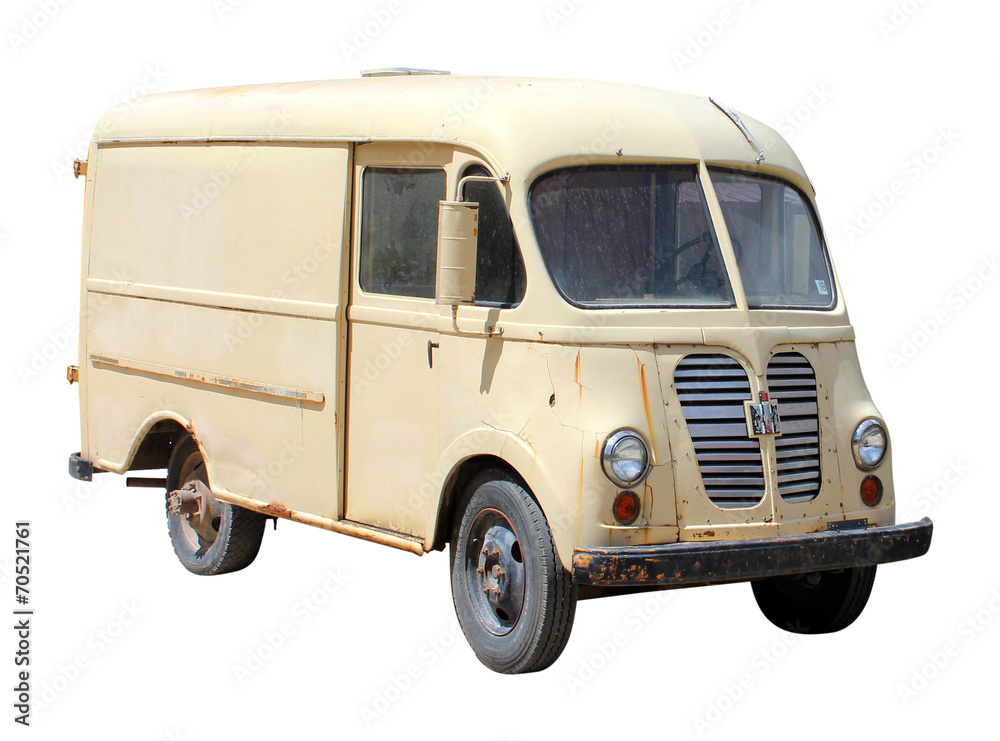 USA - Vintage delivery truck Stock Photo | Adobe Stock