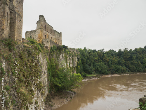 The ruins of Chepstow Castle  Wales