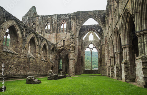 Ruins of Tintern Abbey from the 12th C. in Wales