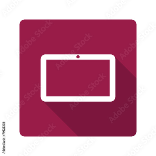 Flat design. Tablet computer icon