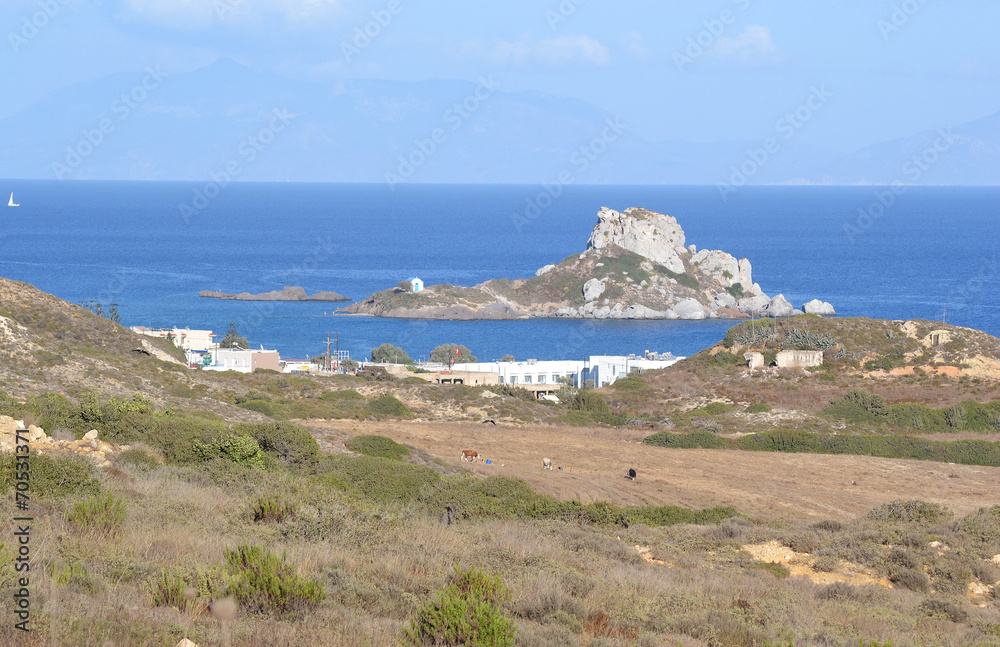 Bay of Kefalos and Island Kastri